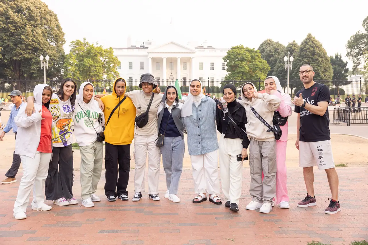 Group photo of UAE women basketball team